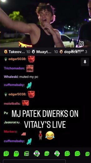 ‪@mjpatekk‬ mogmaxxes ‪@VitalyzdTv‬ while catching preds in Miami ++😂