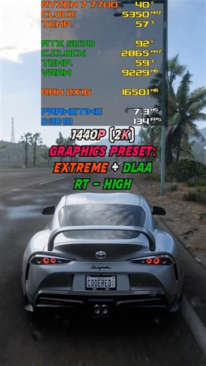 RTX 5070 | FORZA HORIZON 5 Extreme Settings 2K 1440p #rtx5070