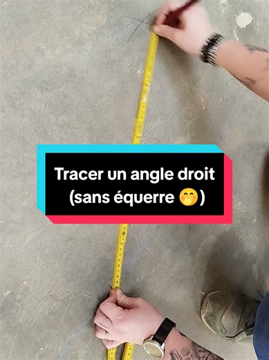 Implanter un angle droit sans équerre avec Pythagore