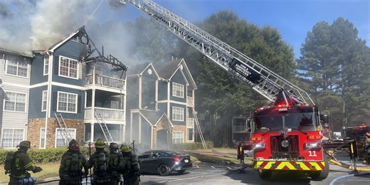 Dozens displaced after apartment fire in Norcross