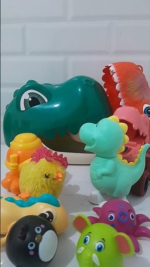Unboxing Dinosaur toys collection, ASMR review video T-rex triceratop stegosaur spinosaur satisfying