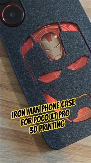 3D Printing Iron Man Phone Case for POCO X7 PRO #3dprint #fdm #filament #anycubic #kobras1maxcombo