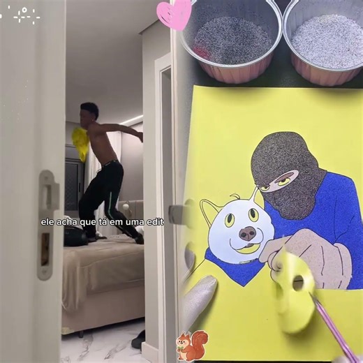 "ele acha que tá numa edit"