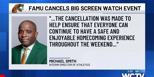 FAMU cancels big screen viewing of sold-out homecoming game due to safety concerns