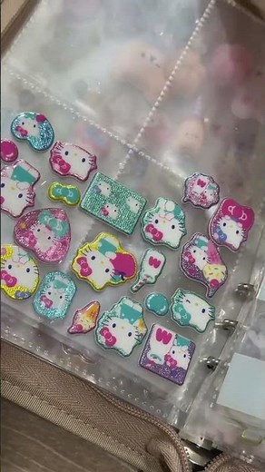 Making a sticker book🩷 Marichan Izuchan Channel #shorts #stickerbook