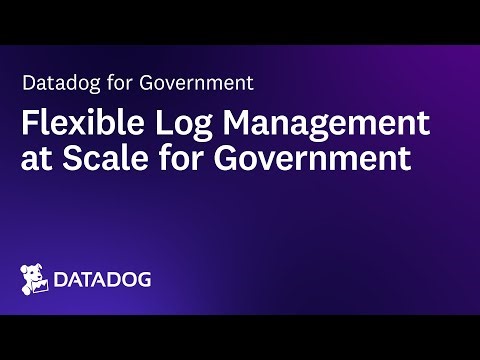 Flexible Log Management at Scale for Government