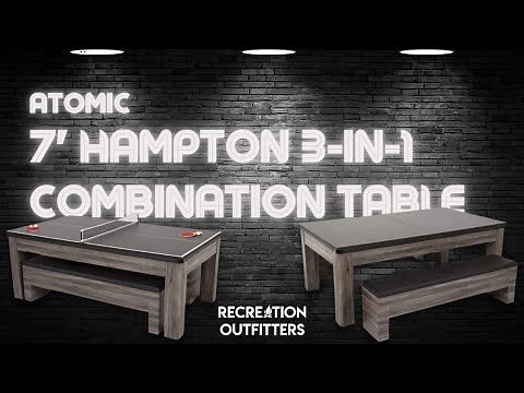 ATOMIC - 7' Hampton 3-In-1 Combination Table - G05302W - Available at Recreation Outfitters