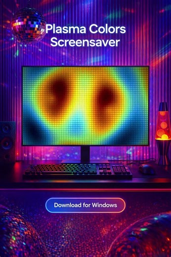 Plasma Colors Screensaver for Windows #screensaver #wallpaper #windows #animation #freescreensaver