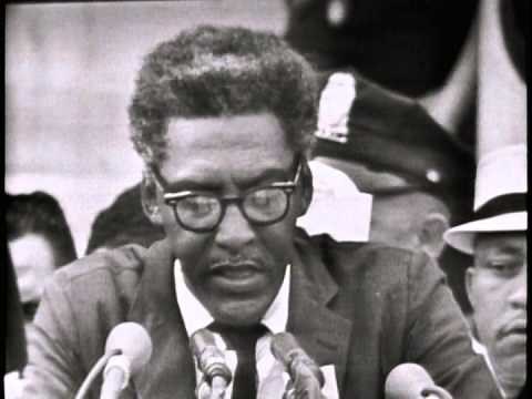 Bayard Rustin speaking at the March on Washington