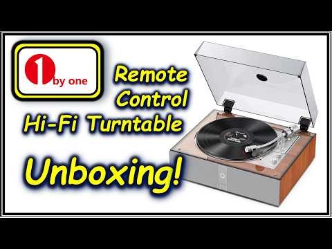 1 by One Audio automatic remote control hi fi turntable unboxing / review
