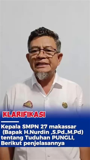 Klarifikasi Pungli oleh Kepala SMP Negeri 27 Makassar