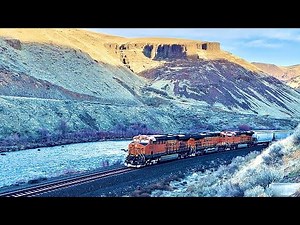 Central Washington Freight Trains: Grain trains and Oil trains!!!
