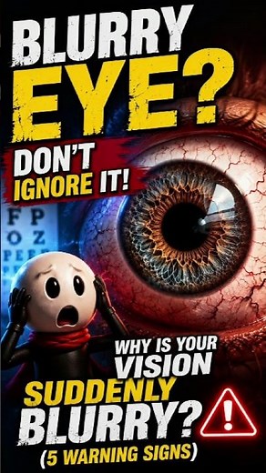 “Why Is Your Vision Suddenly Blurry? (5 Warning Signs) ⚠️