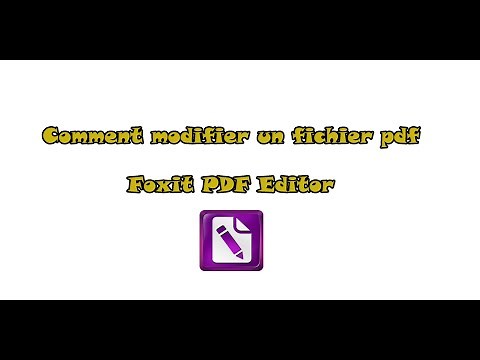 Comment modifier un fichier pdf - Foxit PDF Editor