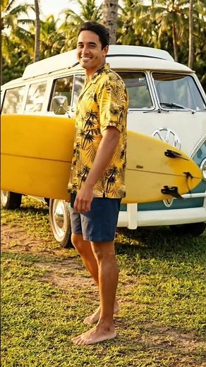 The Ultimate Summer Essential: The Yellow Tropical Shirt 🌴☀️ | Mens Vacation Style