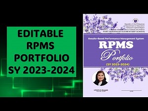 RPMS PORTFOLIO FOR PROFICIENT TEACHERS SY 2023-2024