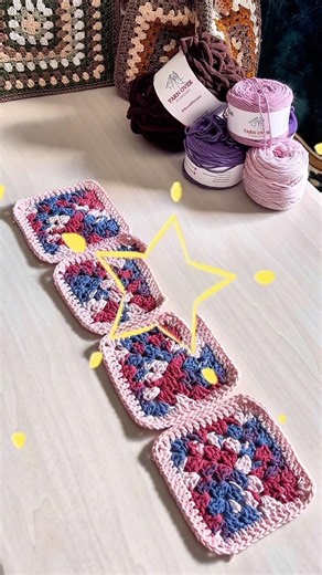 Transforming the classic granny square into a cute pouch