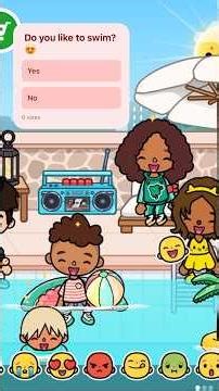 Toca Boca Pool Party Support & Subscribe & Like