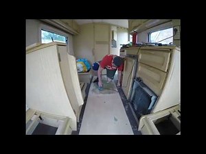 Laying A New Caravan Carpet Timelapse - Camping With The Thorpes