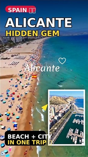 Alicante, España 🇪🇸☀️ Un Paraíso Mediterráneo You Need to Visit! #shorts