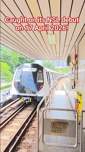 [88th alien caught!] Alstom Movia R151 (1979/1980) departing NS16 Ang Mo Kio