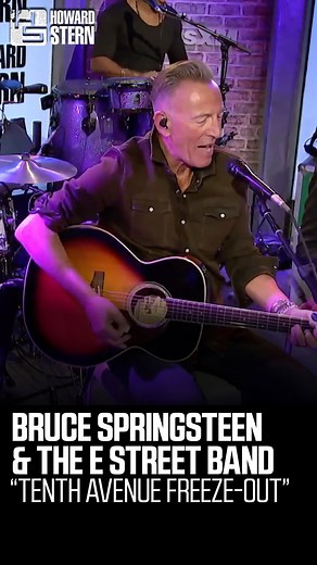 Howard Stern Show on Instagram: "Bruce @Springsteen & the E Street band rocked the #SternShow studio with their performance of “Tenth Avenue Freeze-Out.”"