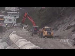 Dunedin beach sand sausage repairs near completion