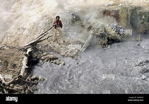 Eddy Grant Video shoot for 'Romancing the stone'  on a Volcano in St Lucia West Indies 1984 Stock Photo - Alamy