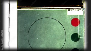 universal film/academy leader countdown Stock Video