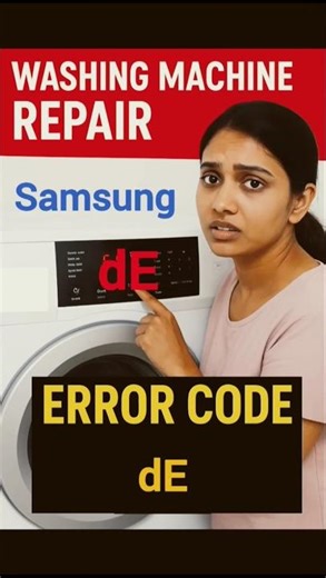 Samsung front load washing machine dE error code. Easy way to fix.#Samsung #bangalore