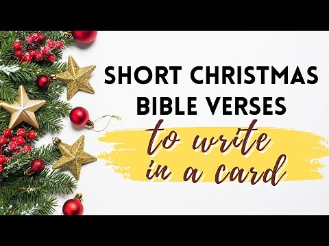 Short Bible verses for Christmas cards | Bible verses 🤍