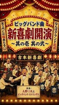 【AI音楽館】ビッグバンド曲「新喜劇開演～其の壱・其の弐～」 #吉本新喜劇 #お笑い #デキシーランドジャズ #ai音楽館
