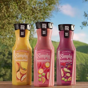 New Simply Smoothies. Everything you love about the homemade taste of a 100% real fruit smoothie without any of the work. | Simply Beverages