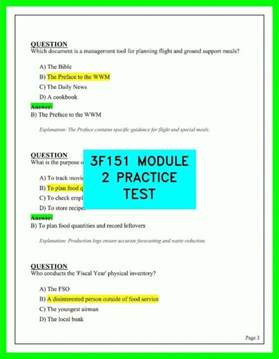 3F151 Services Apprentice: Module 2 Practice Test - Complete Exam Preparation and Knowledge Review