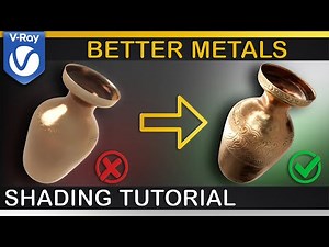 V-Ray | Better METAL SHADERS - For Studio Lighting