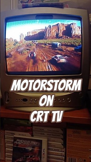 PS3 on a CRT TV - MotorStorm in All Its Muddy Glory #ps3 #motorstorm #crtgaming #gamingshorts