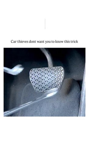 trendpluse_offical on Instagram: "The post demonstrates a DIY anti-theft method using a small padlock to secure a vehicle's brake pedal to the floor, preventing it from being pressed and thus stopping the engine from starting in cars requiring brake input, as shown in a 17-second instructional video that has garnered over 2.9 million views. Replies largely express skepticism, with users noting that determined thieves could easily cut or remove the lock using basic tools like bolt cutters, highli