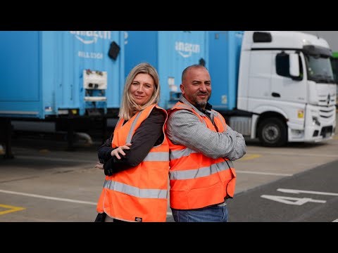 The heroes of the Middle Mile: Vanessa and Khalid’s journey with Amazon Freight Partner in France