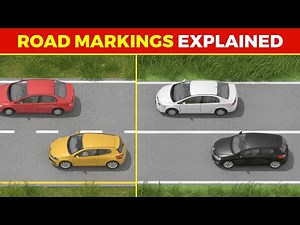 Road Markings for Driving Test | Traffic & Lane Markings Explained