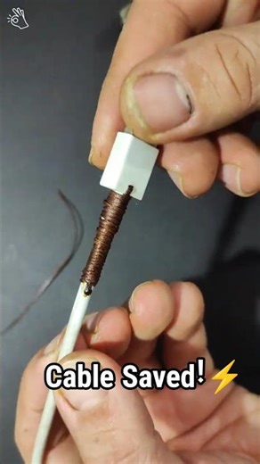 Save a Charger Cable Using Sewing Thread🧵