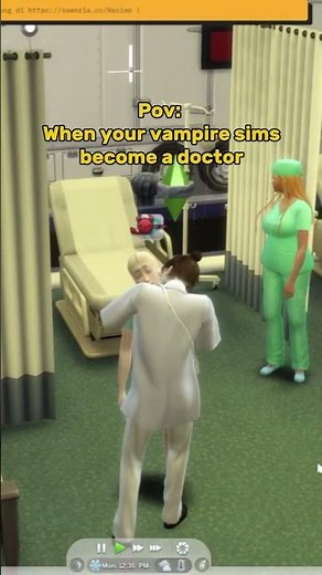 WHEN YOUR VAMPIRE SIMS BECOME A DOCTOR!! #thesims4 #thesims4series