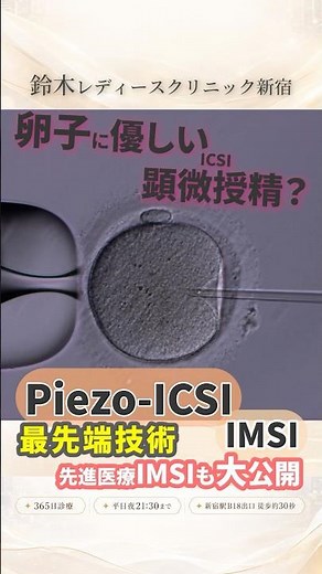 卵子に優しい最先端の顕微授精（Piezo-ICSI）と先進医療のIMSIを大公開 #不妊治療