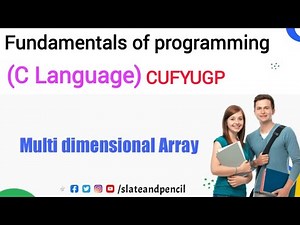 Fundamentals of programming C language |Multidimensional array|Malayalam Tutorial