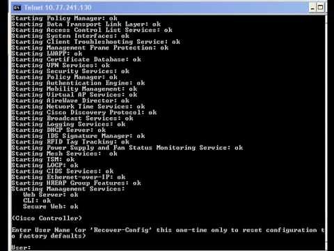 Wireless LAN Controller (WLC) Password Recovery
