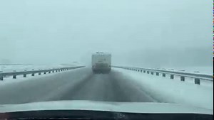 Spring snowstorm rolling through Northern AZ! This is the I-17 at Munds Park at 10AM. About an inch of snow on the ground. Reduced visibility. Roads somewhat clear, but icy. 2 to 5” possible above 5500 ft. today. Drive w/caution. | Kim Quintero