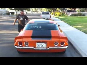 70 camaro 572 burning out