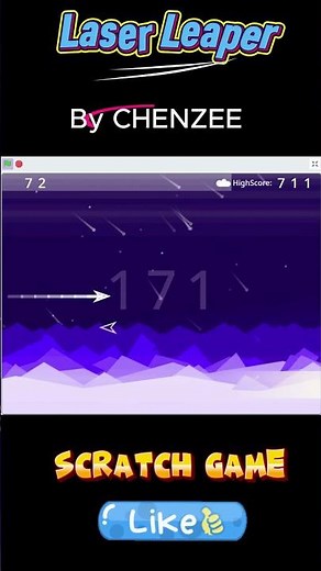 Laser Leaper The New Featured Scratch Project In Scratch Website. Super Cool And Addictive. #scratch