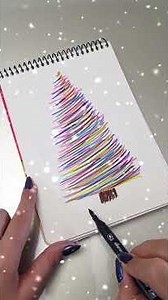 How to Paint a Christmas Tree 🎄| Holiday Art Therapy #christmasart #art #drawing