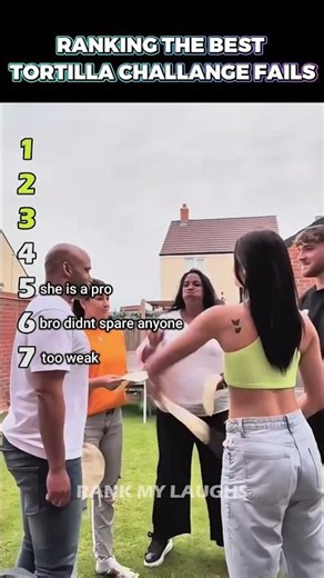 Ranking Funny Tortilla Challenge Fails #shorts