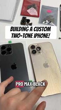 Watch me build a custom, two-tone iPhone 13 Pro Max!